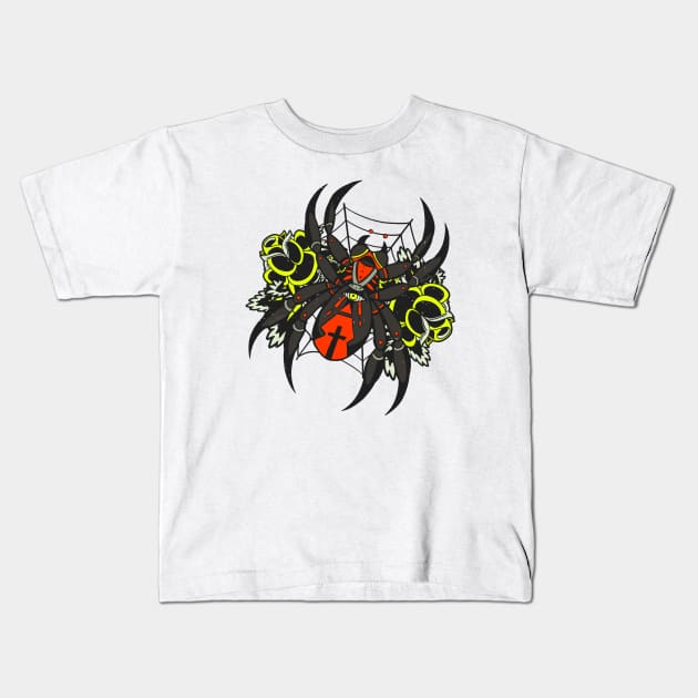 Black Widow Kids T-Shirt by Lees Tees